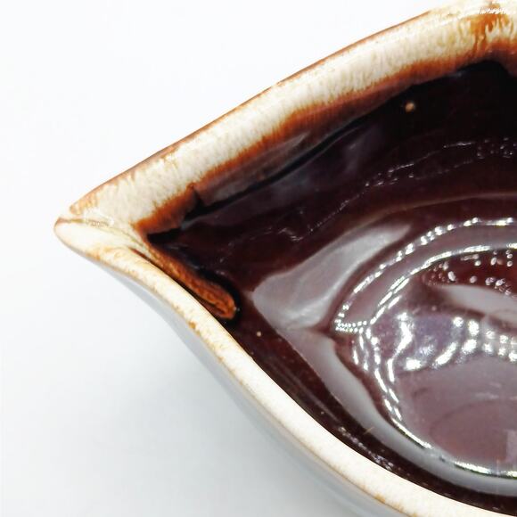 Vintage Pfaltzgraff Gourmet Brown Drip Glaze Gravy Boat - Picture 4 of 6